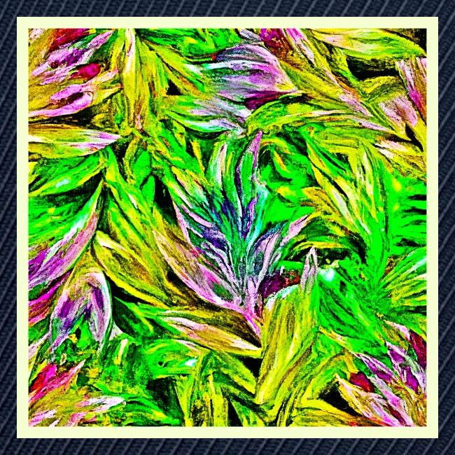 Vibrant Plant Strokes Design