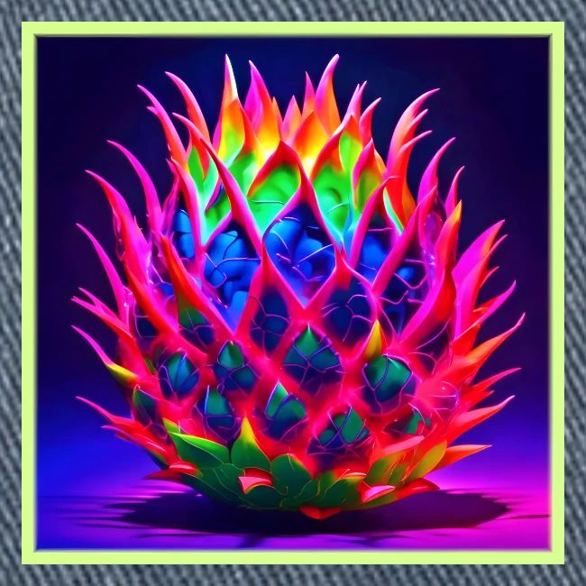 Electric Neon Dragon Fruit
