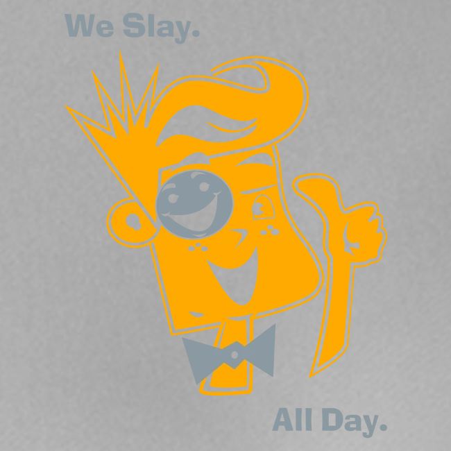 We Slay All Day Shiny Shirt Metallic Silver & Gold