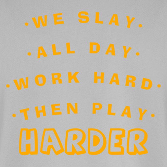 We Slay All Day Shiny Shirt Metallic Silver & Gold
