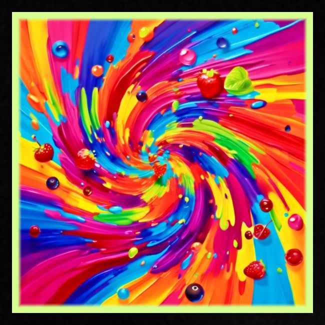 Colorful Fruit Vortex