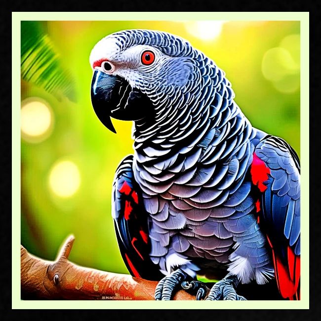 Talking African Grey Parrot