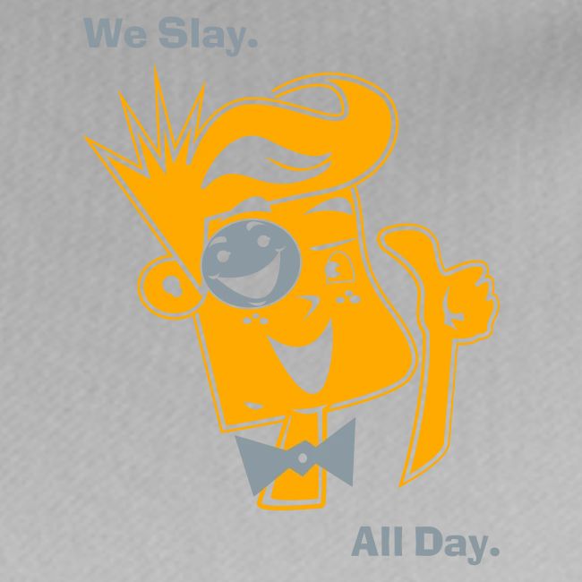 We Slay All Day Shiny Shirt Metallic Silver & Gold