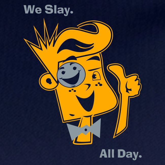 We Slay All Day Shiny Shirt Metallic Silver & Gold