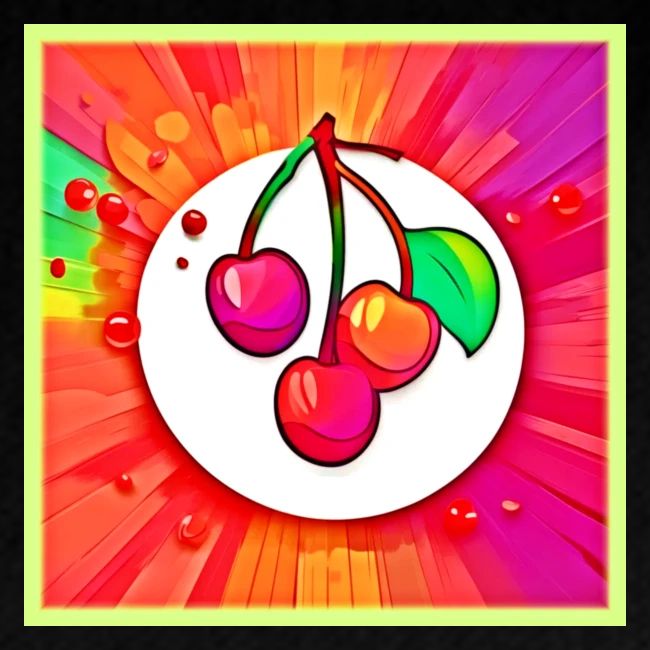 Cherry Pop Art Burst