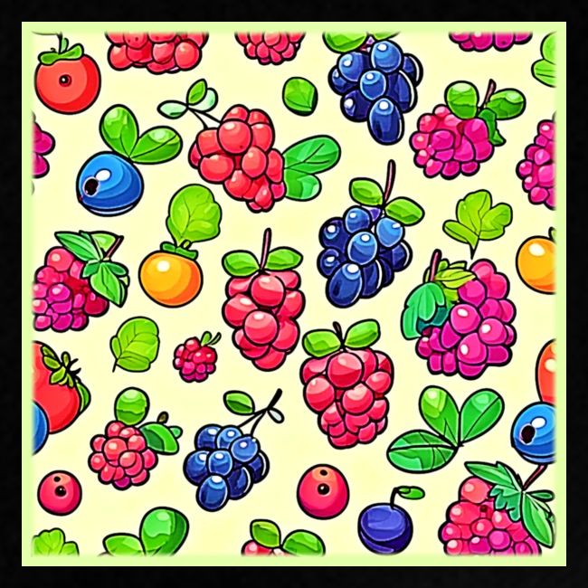 Berry Fruit Pattern Design