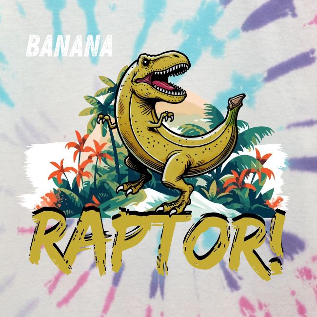 Funny Banana Raptor T-Rex Design