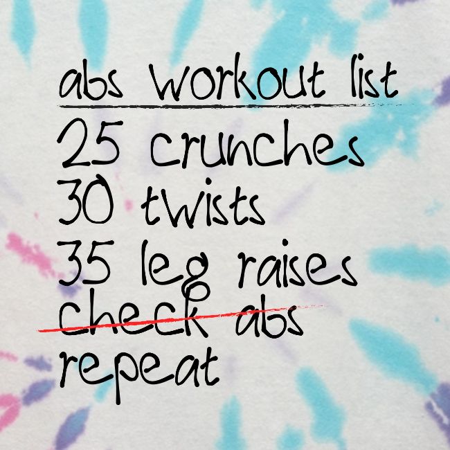 Abs Workout List
