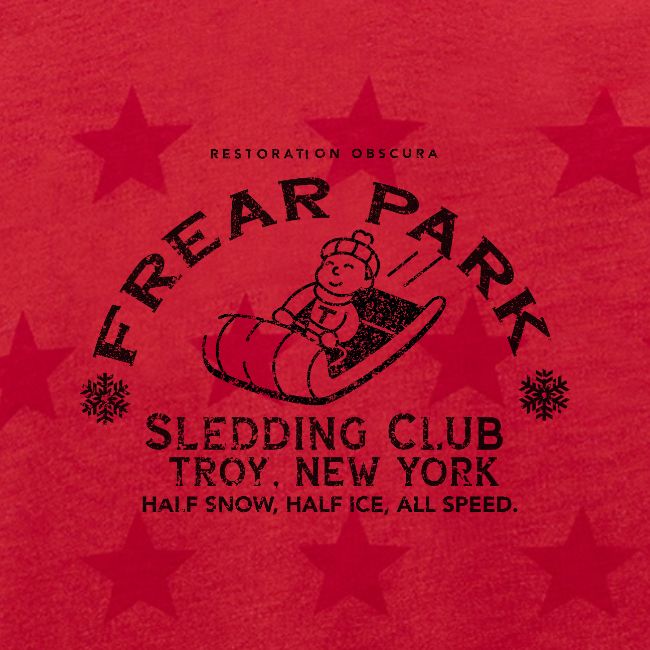 RO Frear Park Sledding Club Distressed Dark