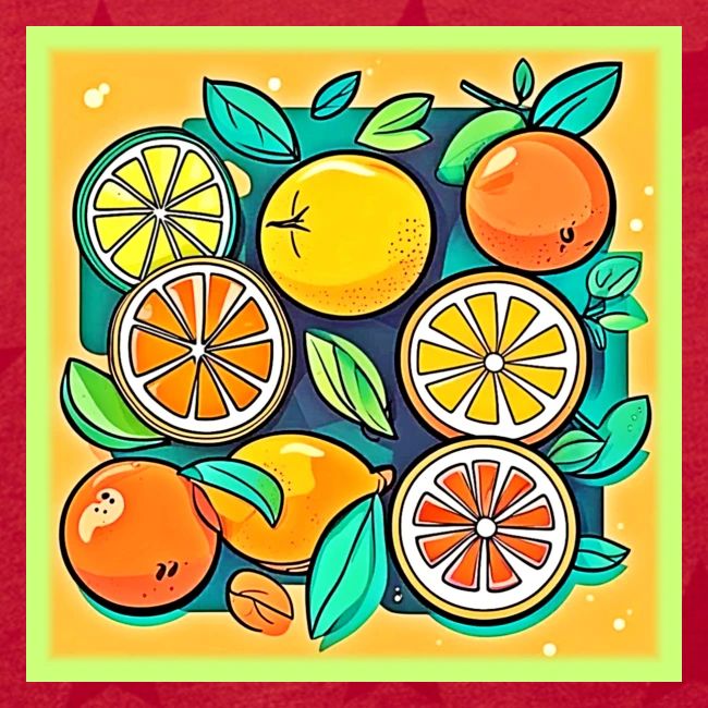 Citrus Fruit Art Design