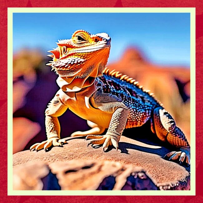 Desert Lizard Close-up Design