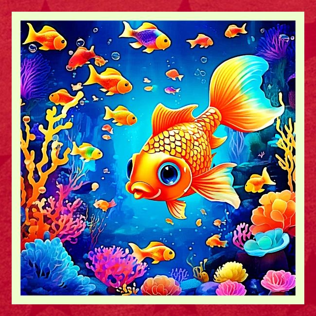 Vibrant Underwater Fish World Design