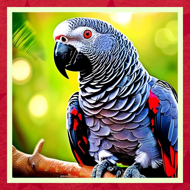 Talking African Grey Parrot