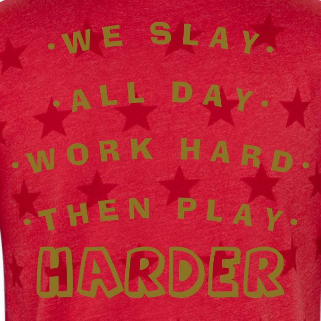 We Slay All Day Shiny Shirt Metallic Silver & Gold