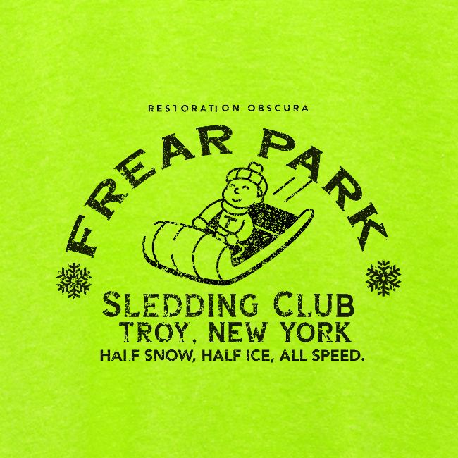 RO Frear Park Sledding Club Distressed Dark