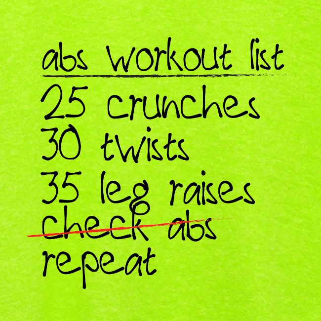 Abs Workout List