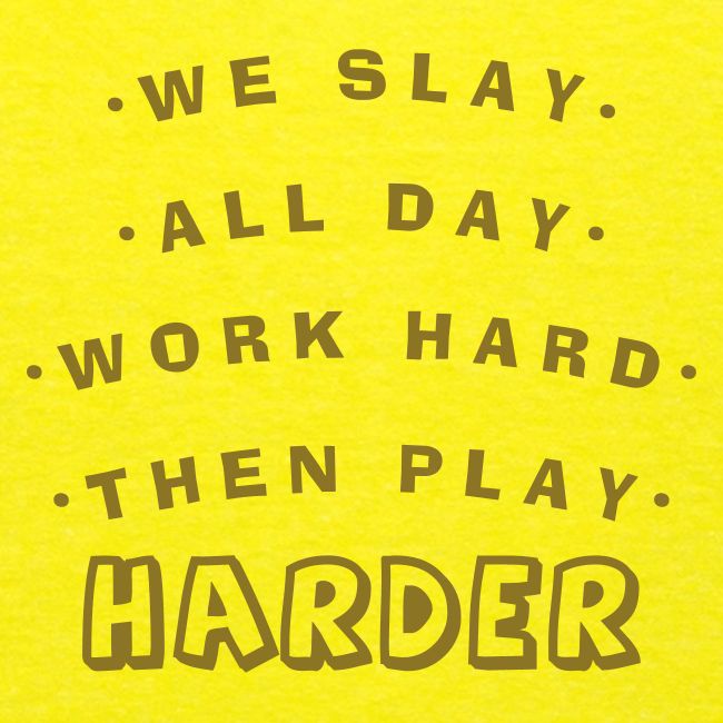 We Slay All Day Shiny Shirt Metallic Silver & Gold