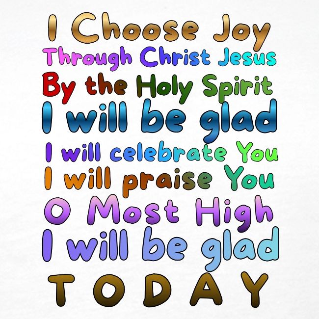 I will be glad 1
