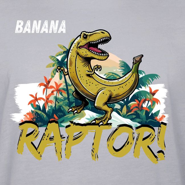 Funny Banana Raptor T-Rex Design