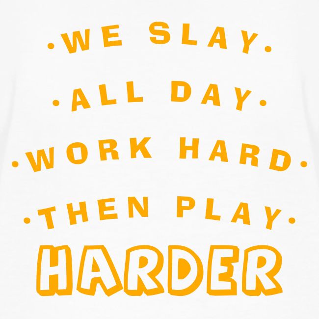 We Slay All Day Shiny Shirt Metallic Silver & Gold