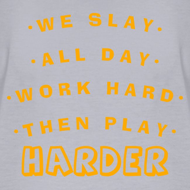 We Slay All Day Shiny Shirt Metallic Silver & Gold