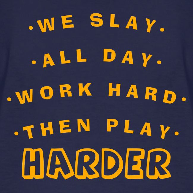 We Slay All Day Shiny Shirt Metallic Silver & Gold
