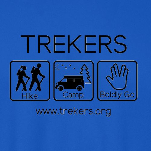 Trekers black logo - Men's Moisture Wicking Performance Long Sleeve T-Shirt
