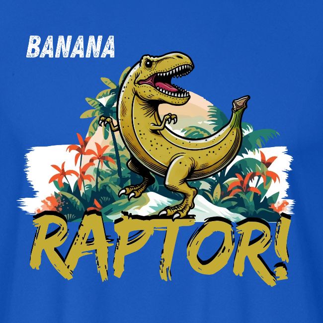 Funny Banana Raptor T-Rex Design