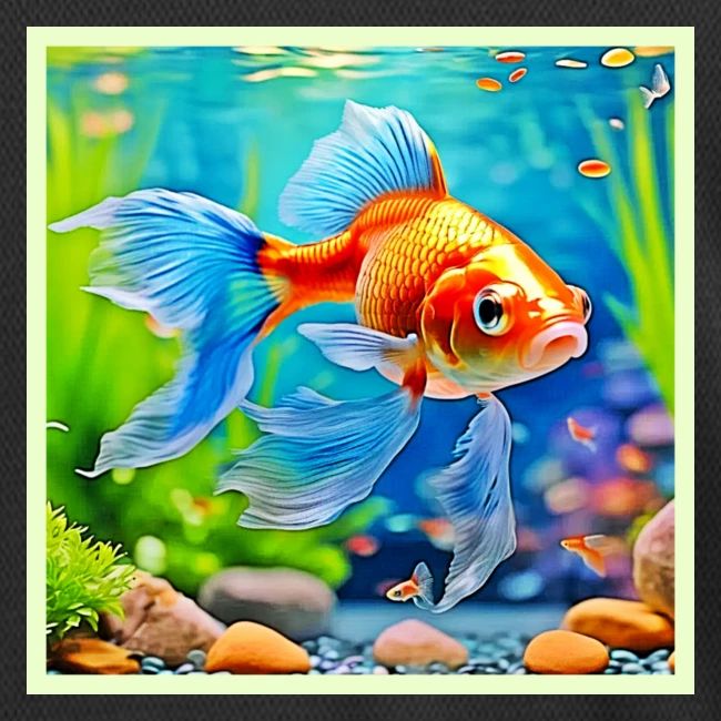 Colorful Tank Goldfish Design