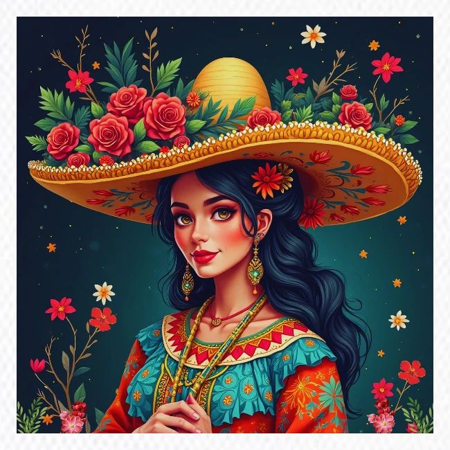 Mexican Design, Regional Mexican Charro Woman