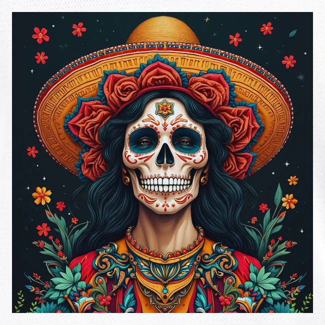 Charra Skull Art | Traditional Mexican Design