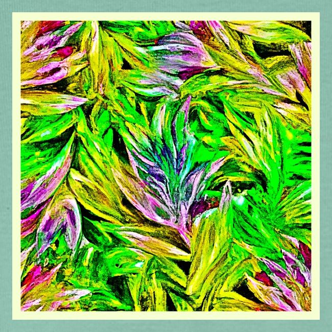 Vibrant Plant Strokes Design