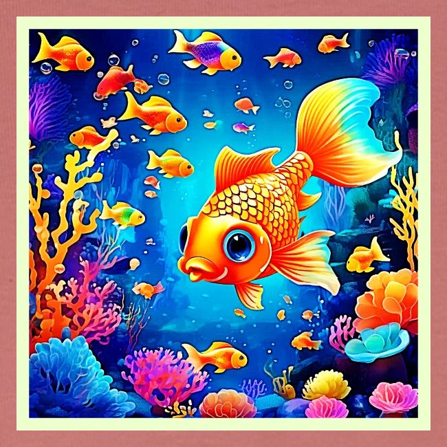 Vibrant Underwater Fish World Design