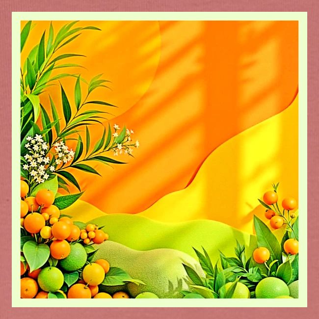 Citrus and Leaves Graphic