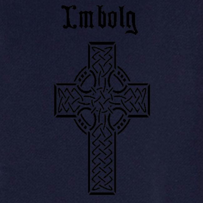 Imbolg Black Logo and Cross Front & Back