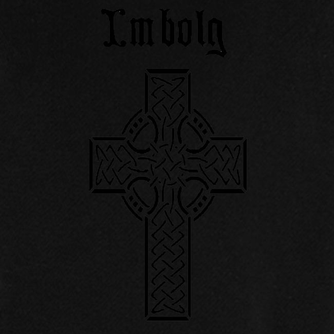 Imbolg Black Logo and Cross Front & Back
