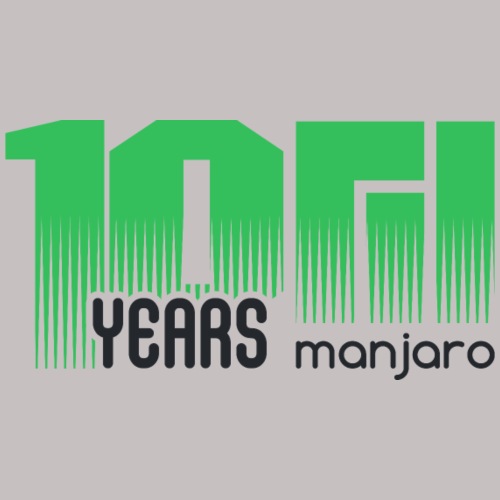10 years Manjaro black - Coffee/Tea Mug
