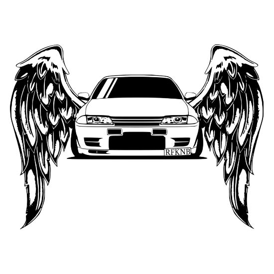 nissan skyline drawing outline