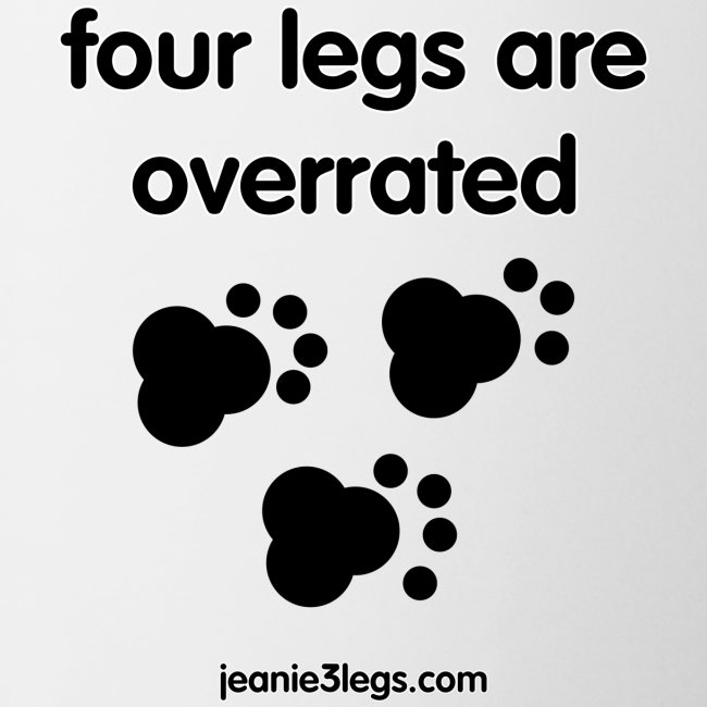 Jeanie3legs, 4 legs are overrated pawprint