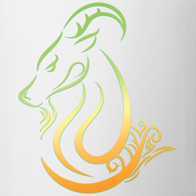 Capricorn Zodiac Sea Goat Astrology Logo