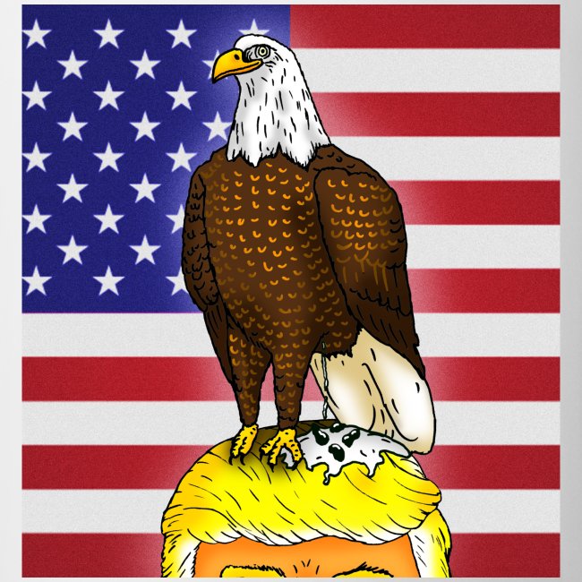 Patriotic Bald Eagle Dumps on Trump