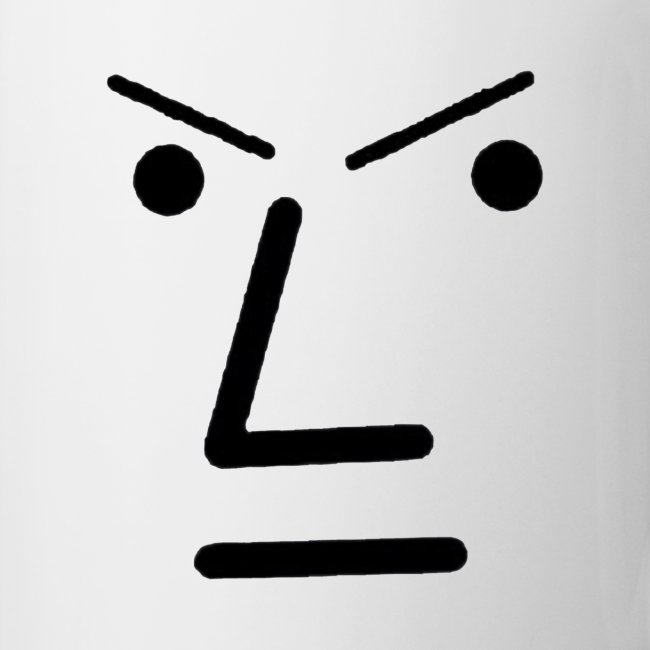 Grey Face Design Angry