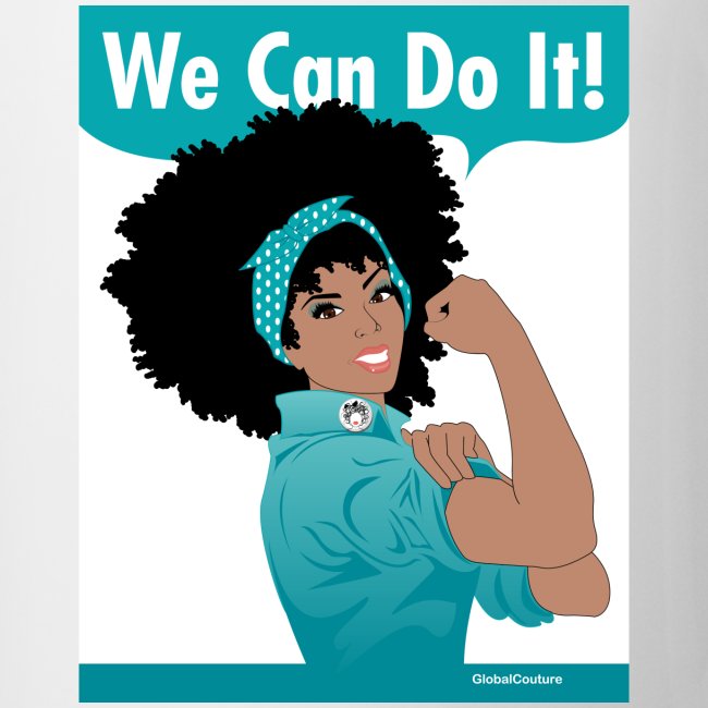 GlobalCouture WeCanDoIt TEAL Poster RGB png
