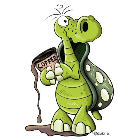 Turtle need coffee - Cartoon - Gift - Funny' Mug | Spreadshirt