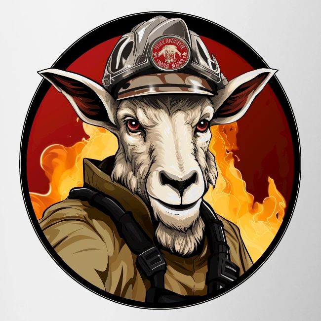 Goats Firefighter / fireman goat