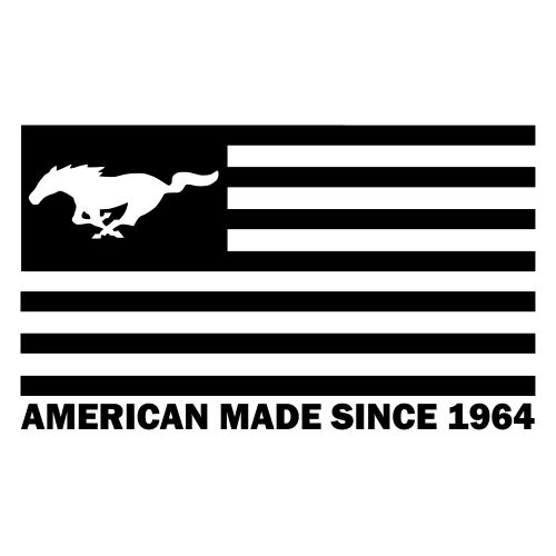 Mustang Flag black