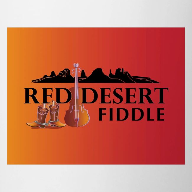 Red Desert Fiddle - Black Text Transfer Patch