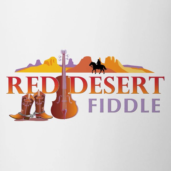 Red Desert Fiddle, Red Text Cut-Out.