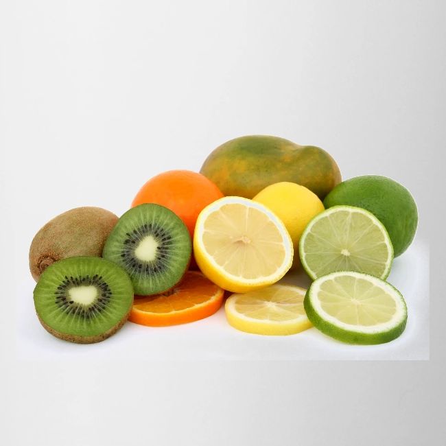 Orange lime Lemon Kiwi Mango Fruits