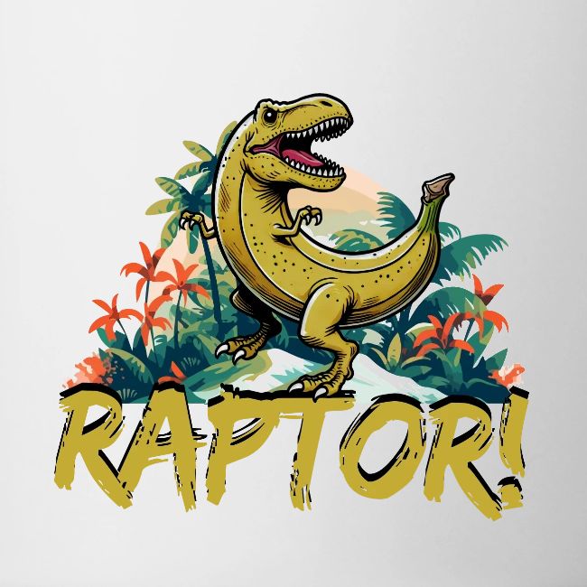 Funny Banana Raptor T-Rex Design
